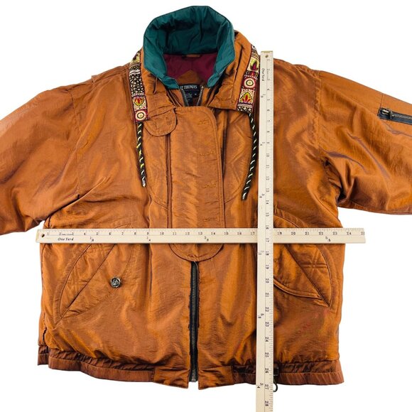 Liz Thomas Vintage Orange Jacket M Nylon & Polyester - Picture 3 of 4
